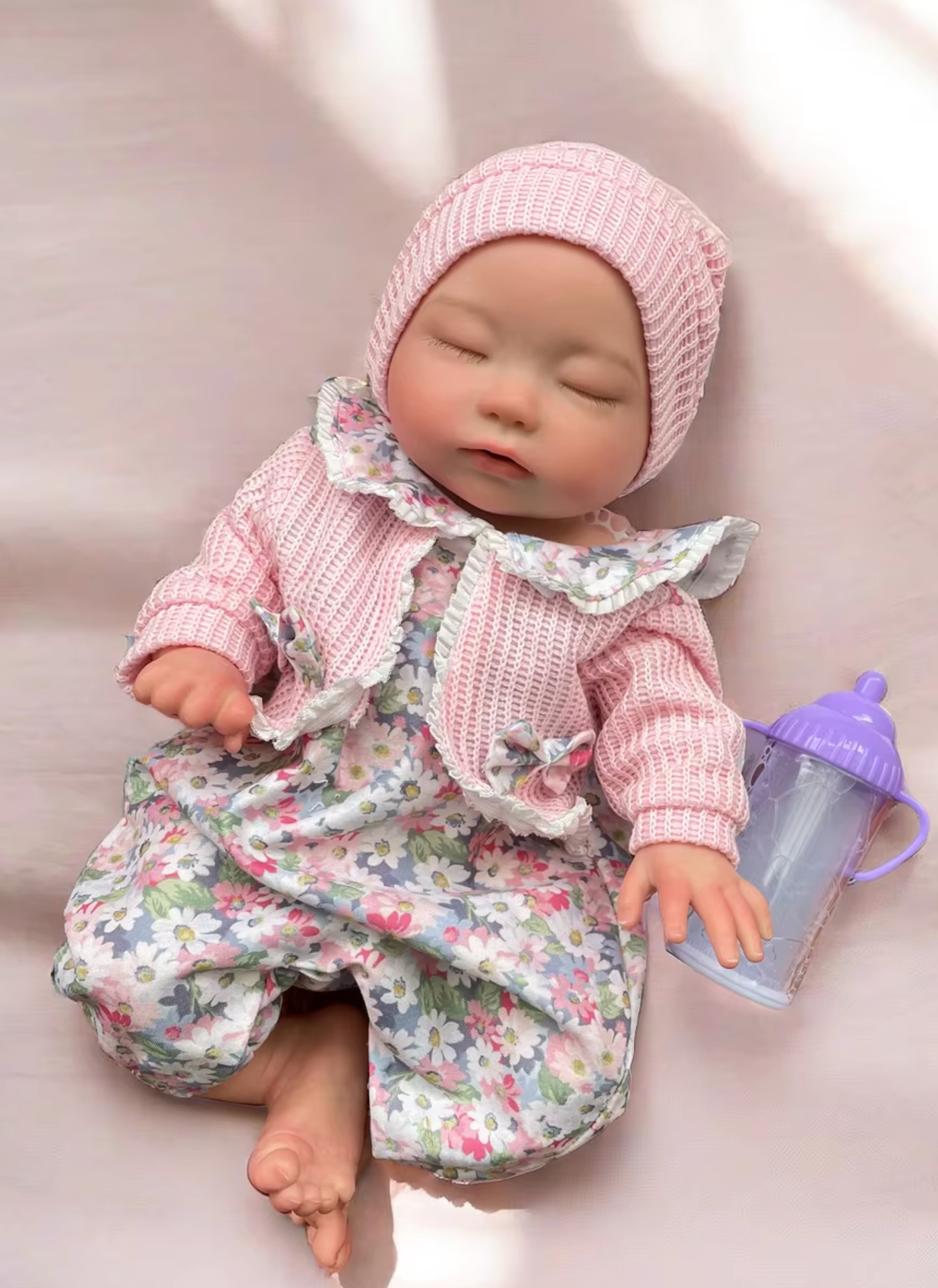 "Lil’ Miracle" – 35 cm Hyperrealistisk Silikon-Reborn Flicka som Dricker, Kissar och Badar