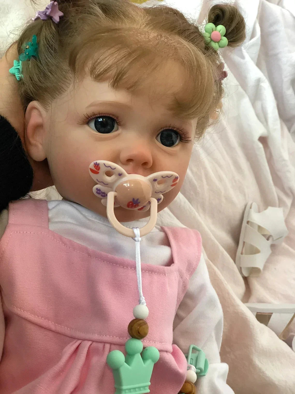 Prinsessans Babyflicka – 55 cm Naturtrogen Bebisdocka, Perfekt för Lek och Gåvor