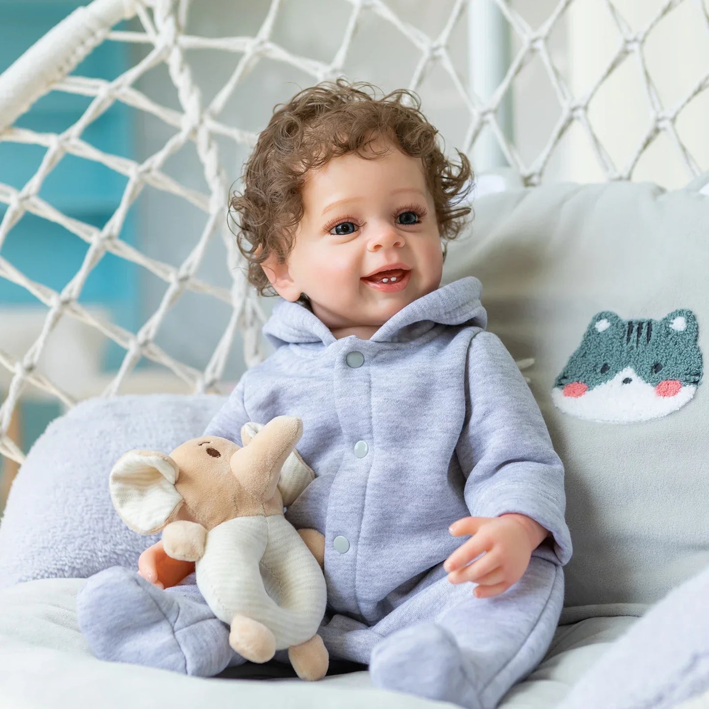 "Noah" – Real Touch 55 cm Mjuk Silikon Reborn Baby Pojkdocka