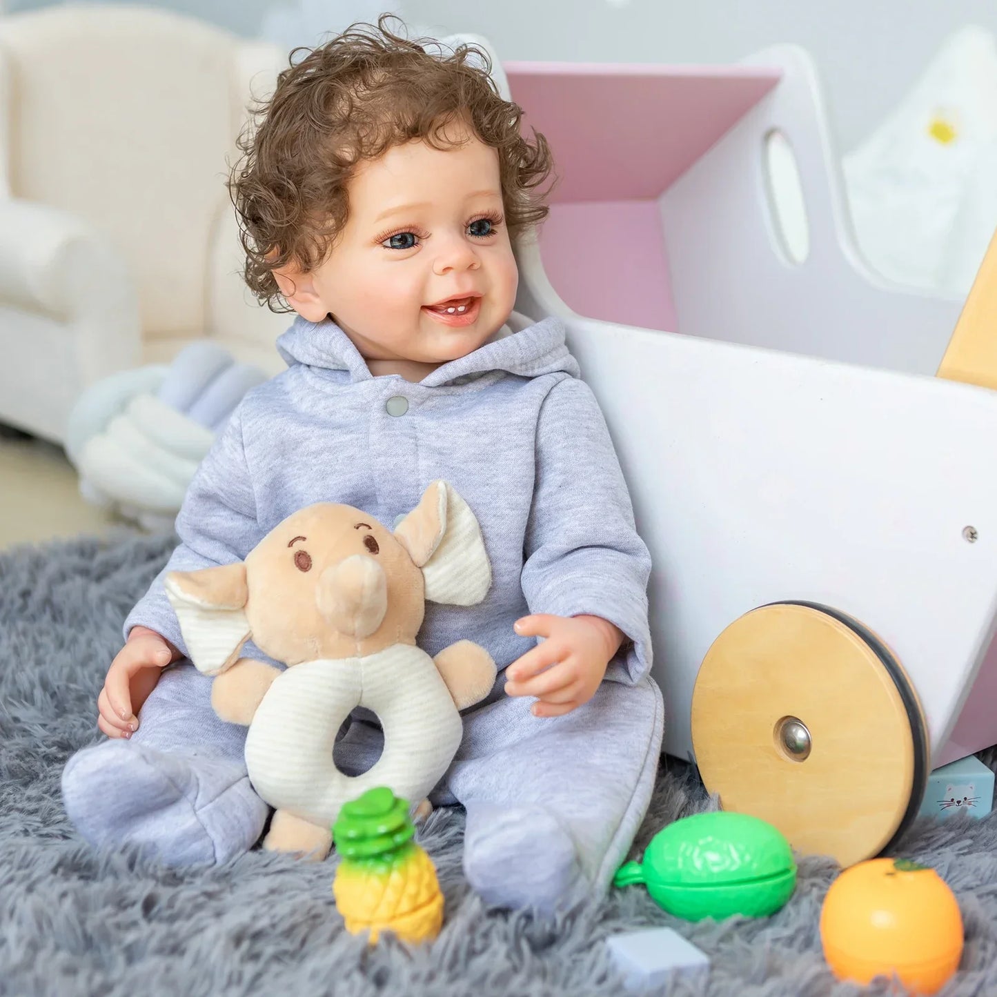 "Noah" – Real Touch 55 cm Mjuk Silikon Reborn Baby Pojkdocka