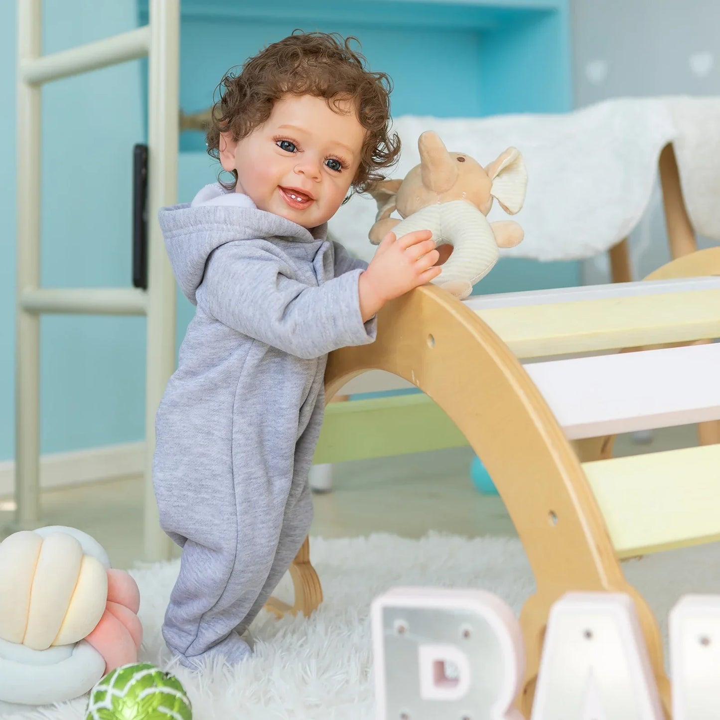 "Noah" – Real Touch 55 cm Mjuk Silikon Reborn Baby Pojkdocka