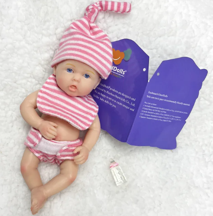Mini Reborn flickdocka i Rosa