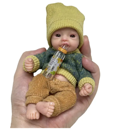 Mini palm nyfödd baby docka
