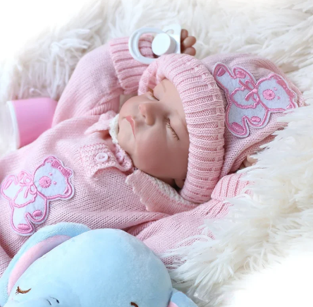 Realistisk flicka återfödd baby docka full silikon kropp nyfödd småbarn