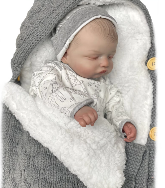 Aurelia – 46 cm bedårande verklighetstrogen Reborn bebisdocka med mjuk gosig kropp