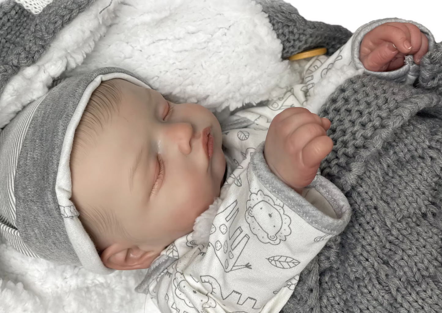 Aurelia – 46 cm bedårande verklighetstrogen Reborn bebisdocka med mjuk gosig kropp