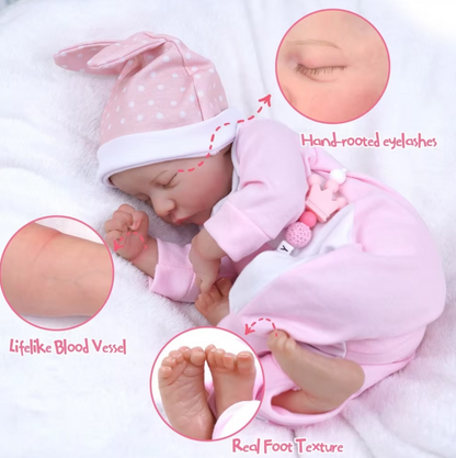 Levi – 43 cm bedårande Reborn bebisdocka med 3D-hudton & valbar kroppstyp