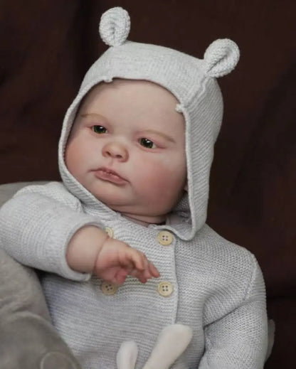 Milo – 60 cm bedårande Reborn bebispojke med blå ögon & mjuk gosig kropp